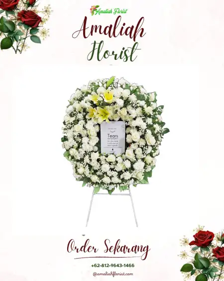 Krans Bunga Duka Kentangan